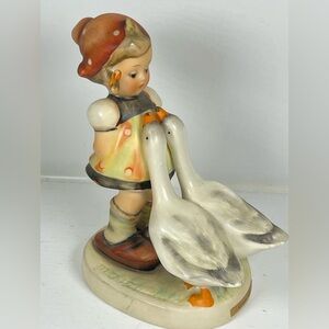Goebel hummel W Germany made ceramic “Goose Girl” figurine vintage little girl